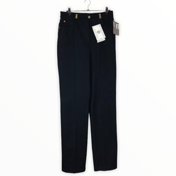 St. John Sport Classic Black Straight Leg Jeans NWT - Picture 2 of 11